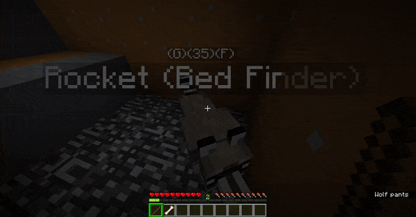 Sneak + Right-click to put your dog on your head Sneak + Right-click to put your dog on your head