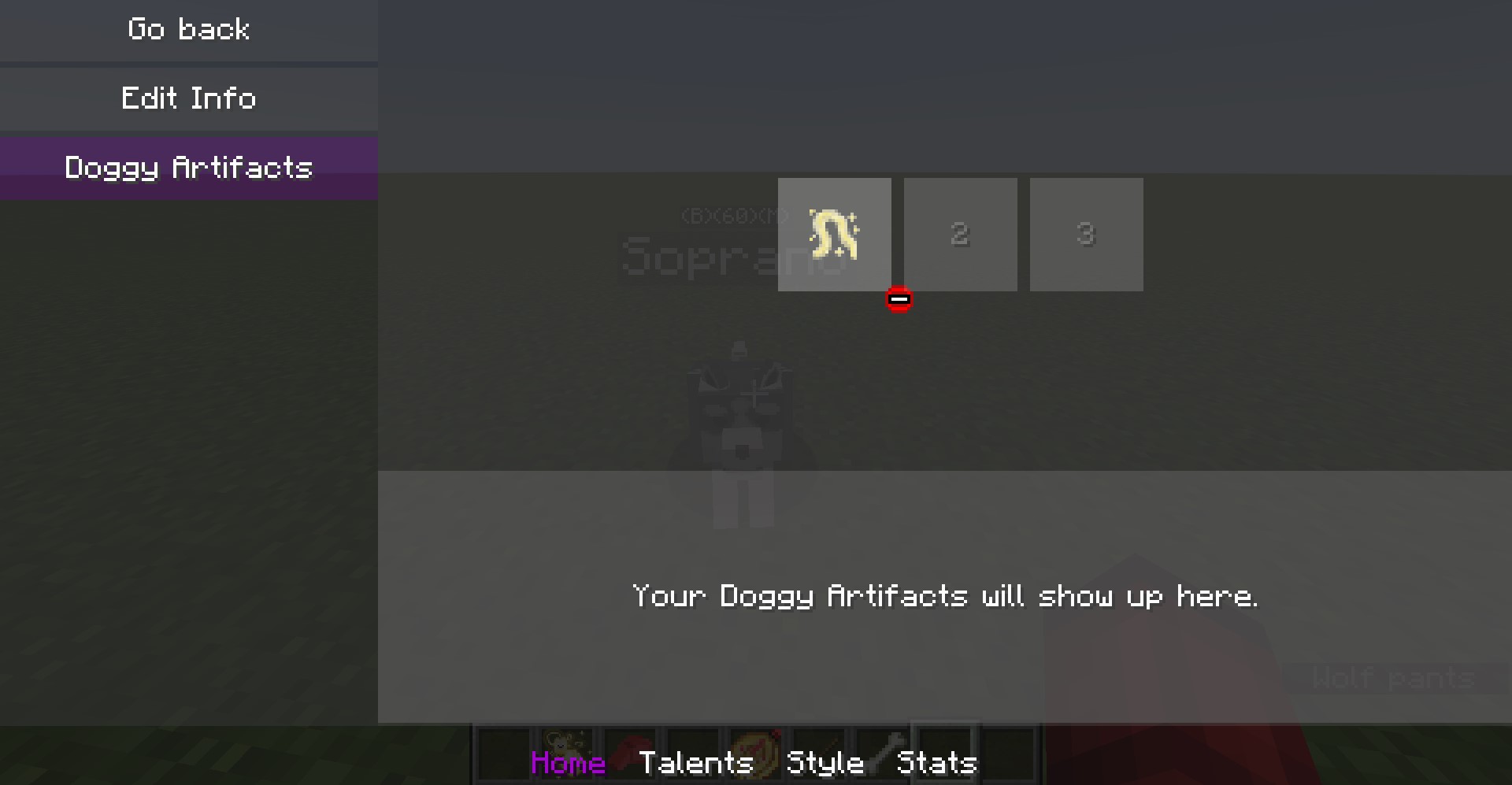 Dog Menu - Doggy Artifact