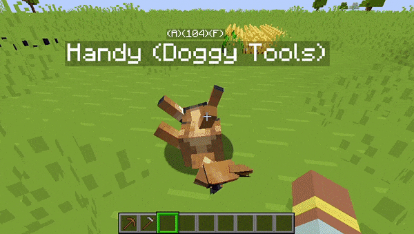 Dogs with a Hoe inside the toolbar will help their owner farm/harvest wheat & rice. Dogs with a Hoe inside the toolbar will help their owner farm/harvest wheat & rice.