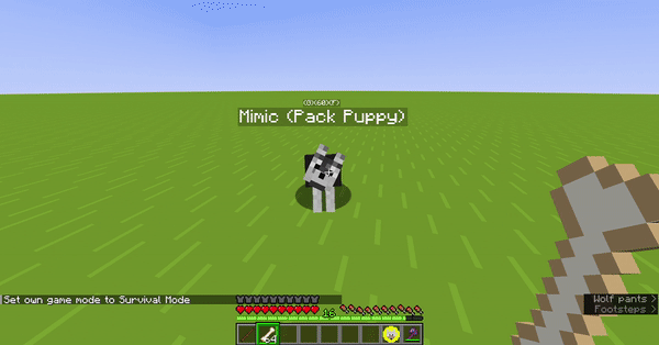 Mimic auto-picks up the item. Mimic auto-picks up the item.