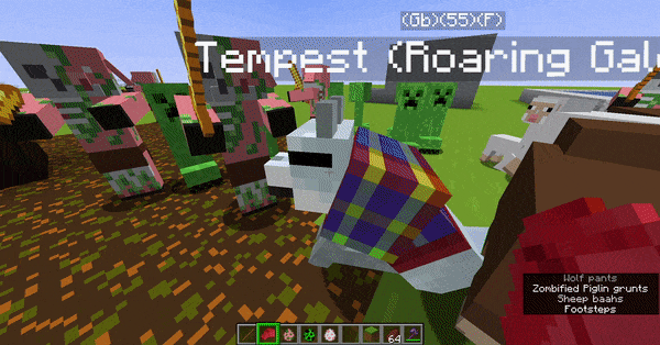 Notice how passive mobs aren't affected.